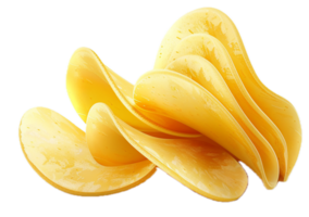 ai généré croustillant Patate frites effusion png