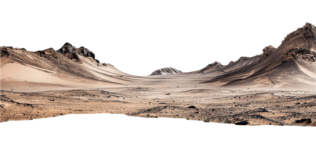 AI generated Desert Sand Dunes Textured Landscape png