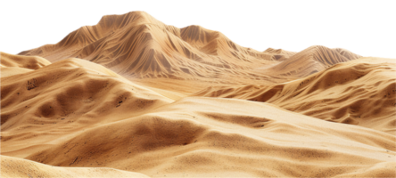 AI generated Desert Sand Dunes Textured Landscape png