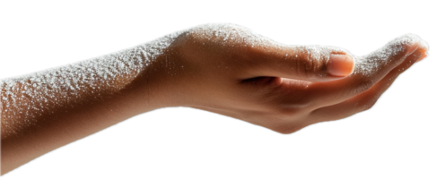 AI generated Hand Covered in Soap Suds png