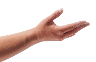 AI generated Hand Covered in Soap Suds png