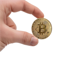 AI generated Hand Holding Bitcoin png