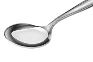 AI generated Shiny Silver Spoon png