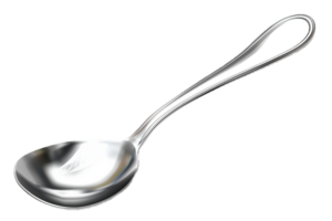 AI generated Shiny Silver Spoon png