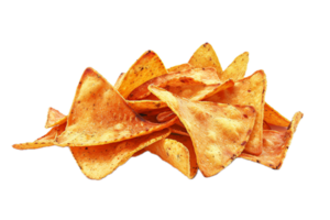 AI generated Heap of Spicy Tortilla Chips png