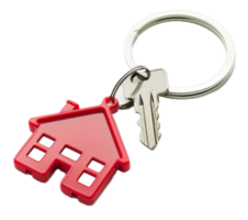 AI generated House Keys with Wooden Keychain png