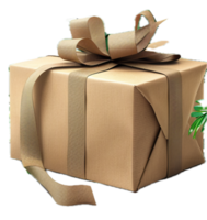 ai genererad miljövänlig gåva låda png