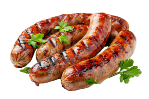 AI generated Grilled Sausages png