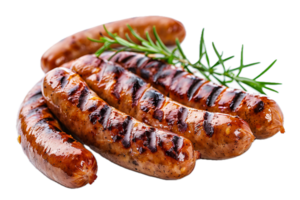 AI generated Grilled Sausages png