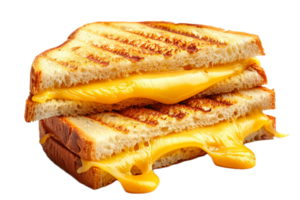AI generated Grilled Cheese Sandwich with Melting Cheese png