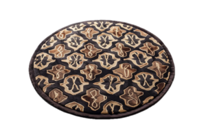 AI generated Soft Plush Round Rug png