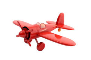 AI generated Vintage Blue Model Airplane 3D png