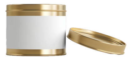 AI generated Blank Tin Can with Pull Tab on White png