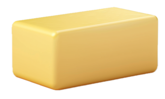 AI generated Block of Butter png