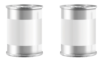 AI generated Blank Tin Can with Pull Tab on White png