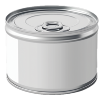 AI generated Blank Tin Can with Pull Tab on White png