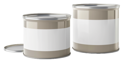 AI generated Blank Tin Can with Pull Tab on White png