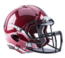 AI generated American Football Helmet in Maroon png