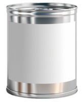 AI generated Blank Tin Can with Pull Tab on White png