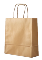 ai generiert braun Papier Einkaufen Tasche png