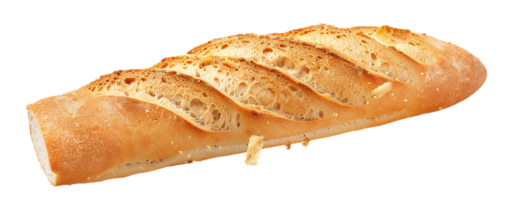 ai généré fraîchement cuit français baguette png