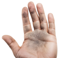 AI generated Detailed Human Palm Showing Lines and Textures png