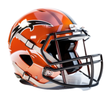 AI generated American Football Helmet in Maroon png