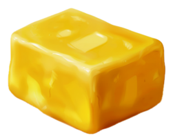 AI generated Block of Butter png