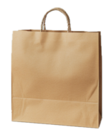 ai généré marron papier achats sac png