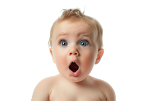 AI generated Surprised Baby with Wide Eyes png