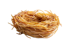 ai gegenereerd nestvormig ongekookt pasta PNG