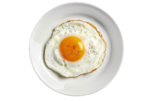 AI generated Sunny Side Up Egg on White Plate png