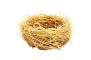 ai gegenereerd nestvormig ongekookt pasta PNG