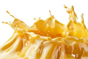 AI generated Splash in Cheese Block png