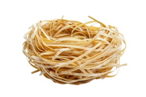 AI generated Nest-Shaped Uncooked Pasta png