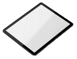 ai généré moderne tablette avec Vide écran png