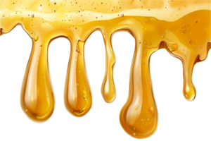 AI generated Golden Honey Dripping png