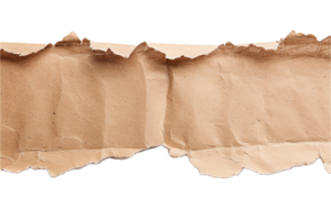 AI generated Torn Cardboard Piece png