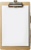 AI generated Clipboard with Blank White Paper png