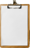 AI generated Clipboard with Blank White Paper png