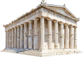 AI generated Ancient Greek Temple Facade png