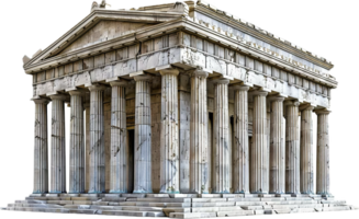 ai generado antiguo griego templo fachada png