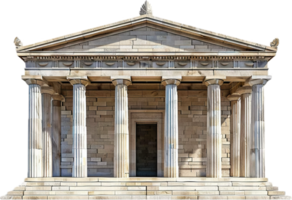 AI generated Ancient Greek Temple Facade png