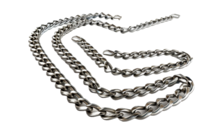 AI generated Metal Chain Links on png