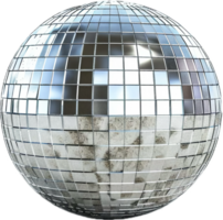 AI generated Classic Mirror Disco Ball for Dance Parties png