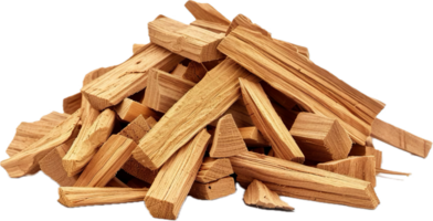 ai généré pile de Naturel bois allumage png