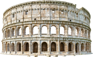 ai generado antiguo coliseo estructura png