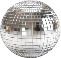 AI generated Classic Mirror Disco Ball for Dance Parties png