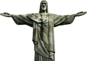 ai généré statue de Christ le Rédempteur png