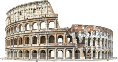 ai gegenereerd oude colosseum structuur PNG